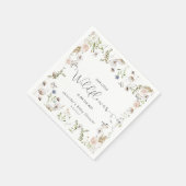 Kleine Wildblume ist auf dem Weg Babydusche Serviette (Ecke)