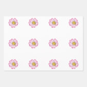 Kleine Wildblume ist auf dem Weg Babydusche Wrappi Geschenkpapier Set (Vorderseite 2)