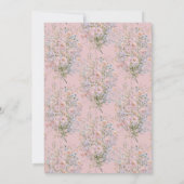 Kleine Wildblume ist in Blütendusche #2 Einladung (Rückseite)