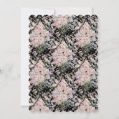 Kleine Wildblume ist in Blütendusche #3 Einladung (Rückseite)