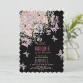 Kleine Wildblume ist in Blütendusche #3 Einladung (Stehend Vorderseite)