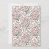 Kleine Wildblume ist in Blütendusche #7 Einladung (Rückseite)