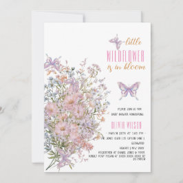 Kleine Wildblume ist in Blütendusche #7 Einladung