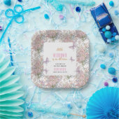 Kleine Wildblume ist in Blütendusche Pappteller (Party)