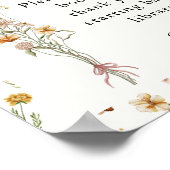 Kleine Wildblume Kinderduschbücher für Baby Poster (Ecke)