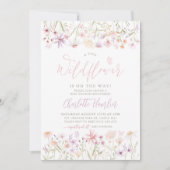 Kleine Wildblume Kinderdusche Einladung (Vorderseite)