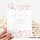 Kleine Wildblume Kinderdusche Einladung