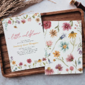 Kleine Wildblume Kinderdusche Einladung