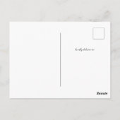 Kleine Wildblume Kinderdusche Einladung Postkarte (Rückseite)