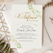 Kleine Wildblume Kinderdusche Gelbe Blüte Einladung