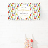 Kleine Wildblume Kindergeburtstag Banner (InSitu)