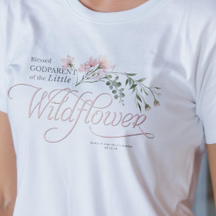 Kleine Wildblume Kindermädchendusche T-Shirt