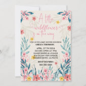 kleine Wildblume Mädchen Dusche Einladungen (Vorderseite)