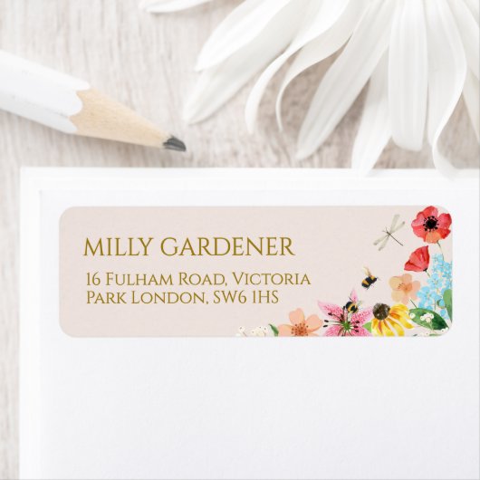 Kleine Wildblume Mama auf Bee Baby Dusche (Insitu)