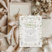 Kleine Wildblume Moderne Blütendusche Einladung