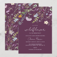 Kleine Wildblume Plum Lila Blumenspülung