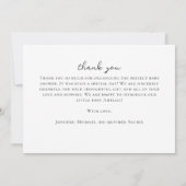 Kleine Wildblume Rlegano Oval Foto Baby Birth Ankündigung (Rückseite)