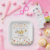 Kleine Wildblume Rustikale Wildblumen Kinderdusche Pappteller (Party)