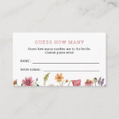 Kleine Wildblume schätzt wie viele Spiele Begleitkarte (Vorderseite)