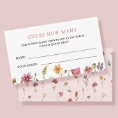 Kleine Wildblume schätzt wie viele Spiele Begleitkarte