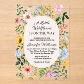 Kleine Wildblume unterwegs, Blumendusche Acryleinladungen (Vorderseite)