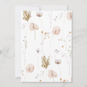 Kleine Wildblume Virtual Baby Dusche Einladung (Rückseite)