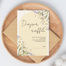 Kleine Wildblume Windeln Raffle Babydusche