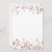 Kleine Wildblume zum Geburtstag Einladung (Rückseite)