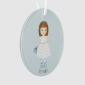 Kleine Wildblume zum Geburtstag Ornament (Vorderseite)