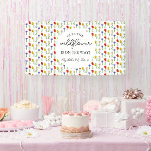 Kleine Wildblumen-Baby-Party Banner