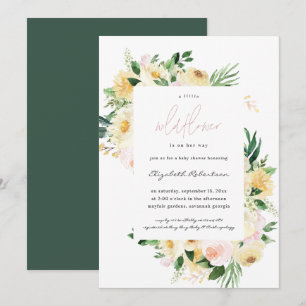 Kleine Wildblumen-Blumen-Baby-Shower-Einladung Einladung