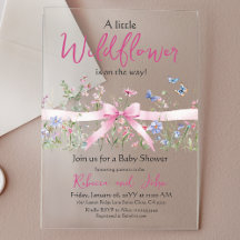 Kleine Wildblumen-Blumenmädchen-Rosa-Schleife-Baby