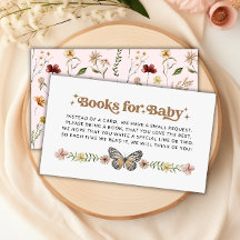 Kleine Wildblumen für Babybuchkarten