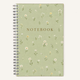 Kleine Wildblumen-Notizbuch – gepunktetes Journal Notizblock