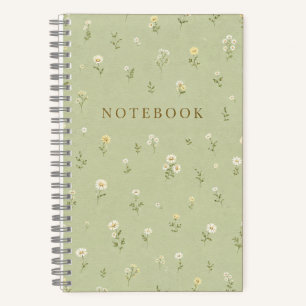 Kleine Wildblumen-Notizbuch – gepunktetes Journal Notizblock