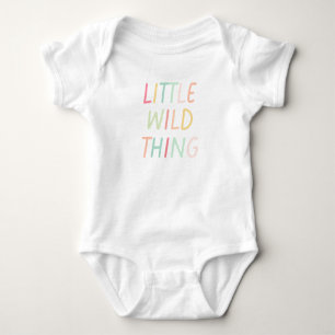 Kleine Wilde Dinge Niedliche Pastel farbenfroh Baby Strampler