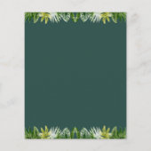 kleine wilde Dschungeldusche Einladung (Rückseite)