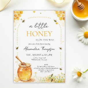 Kleine wilde Honigblumen Sommerbogen Baby Shower Einladung