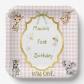 Kleine Wilde Party  Pappteller (Vorderseite)