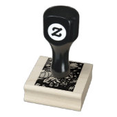 KLEINE WITCH & RAG DOLL HALLOWEEN RUBBER-BRIEFMARK GUMMISTEMPEL (Stempel)