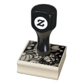 KLEINE WITCH & RAG DOLL HALLOWEEN RUBBER-BRIEFMARK GUMMISTEMPEL (Stempel)