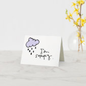 kleine Wobblies Im traurig Karte (Gelbe Blume)