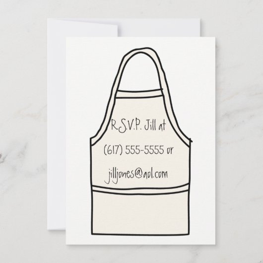 kleine Wobblies spagetti Party Einladungen (Rückseite)