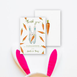 Kleine Wohn- und Karottendusche - vielen Dank Dankeskarte