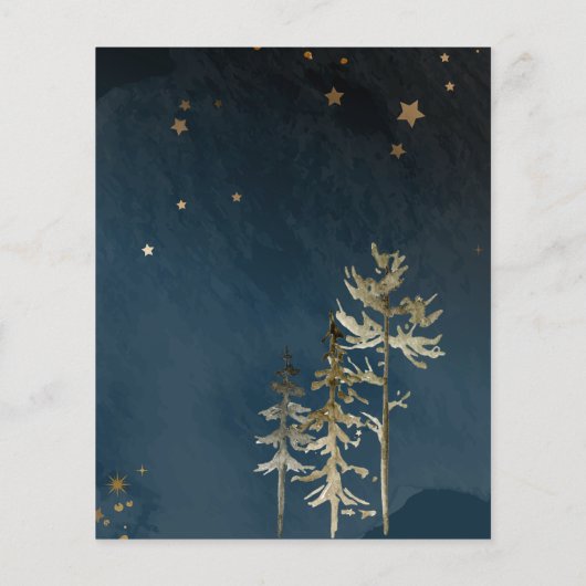 Kleine Wolfspülung Babydusche Danke Karte (Rückseite)