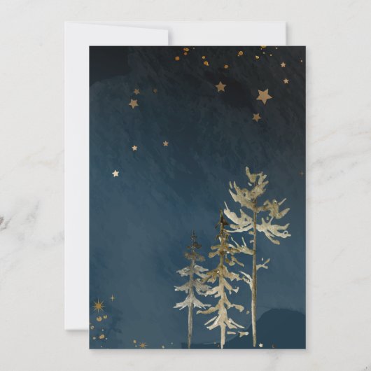 Kleine Wolfspülung Babydusche Einladung (Rückseite)