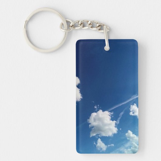 Kleine Wolken im Licht Schlüsselanhänger (Vorderseite)