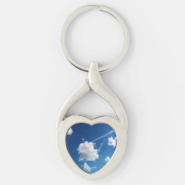 Kleine Wolken im Licht Schlüsselanhänger