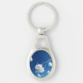 Kleine Wolken im Licht Schlüsselanhänger