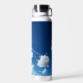 Kleine Wolken im Licht Trinkflasche (Rückseite)